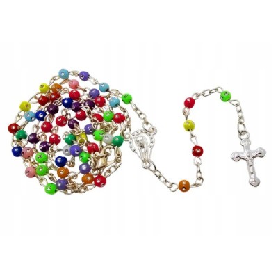 Różaniec kolorowy w słoiczku  R45