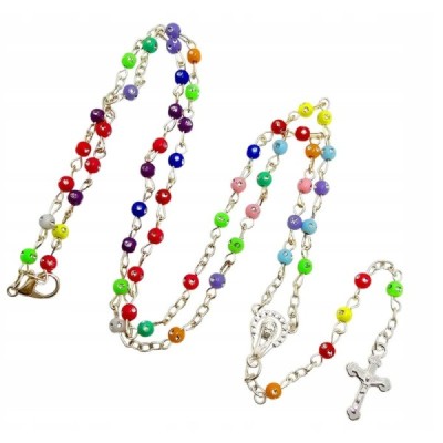 Różaniec kolorowy w słoiczku  R45