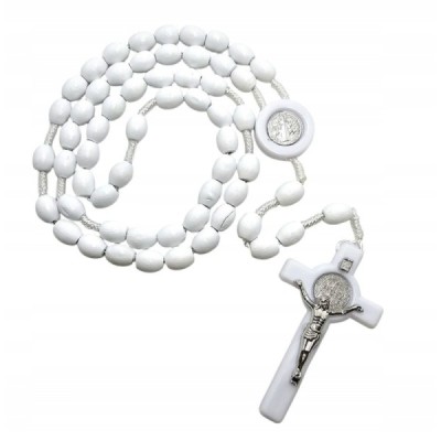Różaniec Benedykt biały HDW81233NB