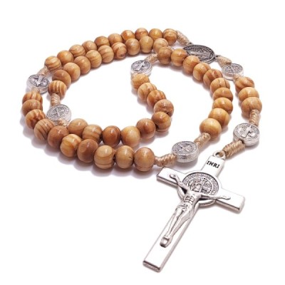 Różaniec drzewo oliwne Benedykt M175