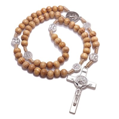 Różaniec drzewo oliwne Benedykt M175