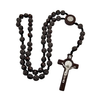 Różaniec paciorek z róża brąz A93R