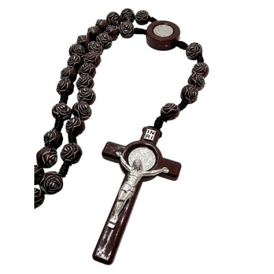 Różaniec paciorek z róża brąz A93R