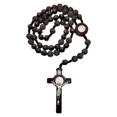 Różaniec paciorek z róża brąz A93R