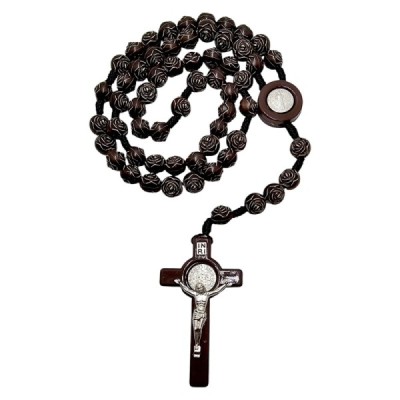 Różaniec paciorek z róża brąz A93R