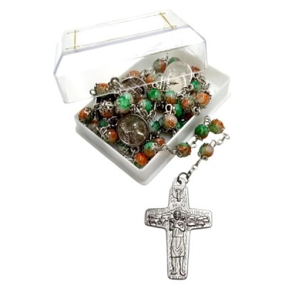 Różaniec zielony w pudełku 5057-3Z