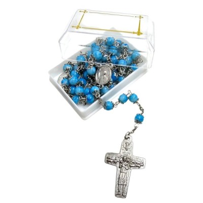 Różaniec nebieski w pudełku 5057-3N