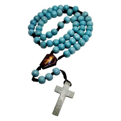 Różaniec drewniany turkus HDW81169NA