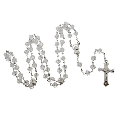 Różaniec szklany przeźroczysty 202559F