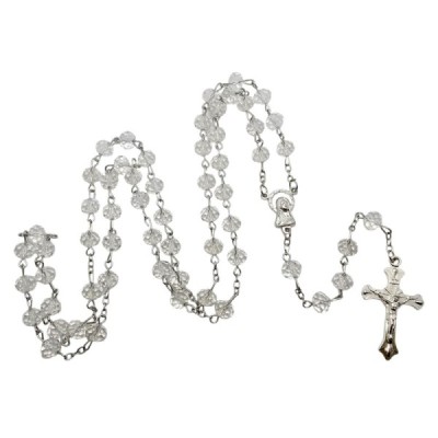 Różaniec szklany przeźroczysty 202559F