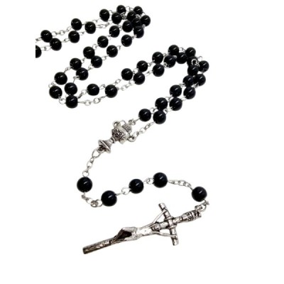 Różaniec Komunijny czarny RK01