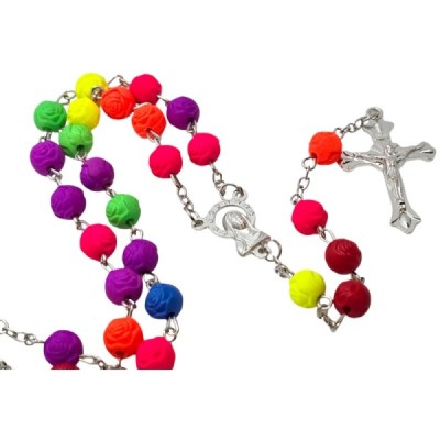 Różaniec kolorowy różyczki 202561
