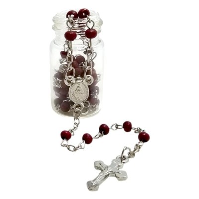 Różaniec w słoiczku zapachowy bordowy 202553