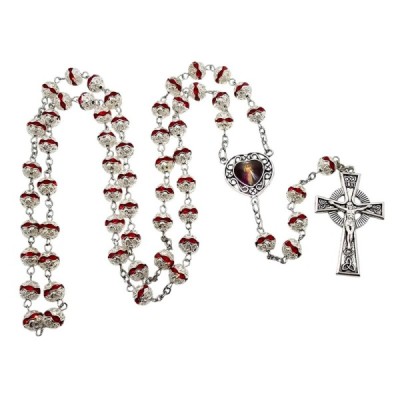 Różaniec zdobiony Jezus Miłosierny M181