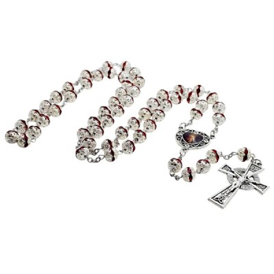 Różaniec zdobiony Jezus Miłosierny M181