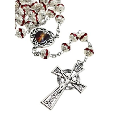 Różaniec zdobiony Jezus Miłosierny M181