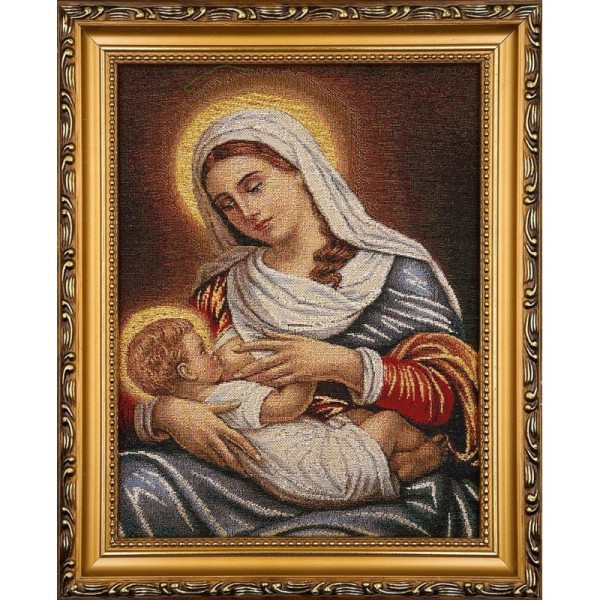 Obraz Haft. M.B. Karmiąca 22x27,5cm 2025S19
