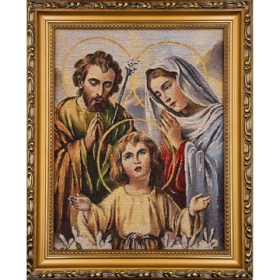 Obraz Haft. Św. Rodzina 22x27,5cm 2025S15 Obraz Haft. Św. Rodzina 22x27,5cm 2025S15