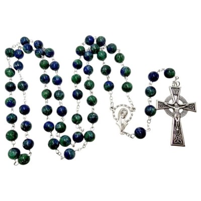 Różaniec kamień naturalny Azuryt R12