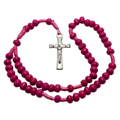 Różaniec w cukierku różowy M30ROZ