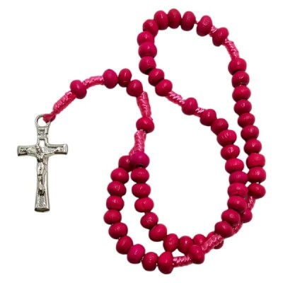 Różaniec w cukierku różowy M30ROZ