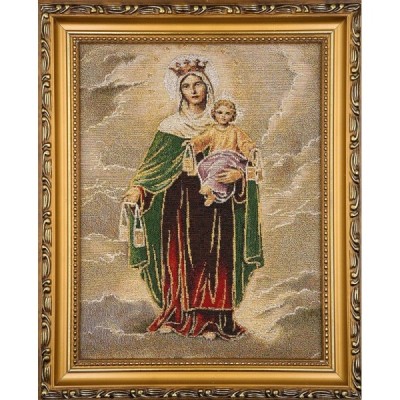 Obraz Haft. M.B. Szkaplerzna 22x27,5cm 2025S6 Obraz Haft. M.B. Szkaplerzna 22x27,5cm 2025S6